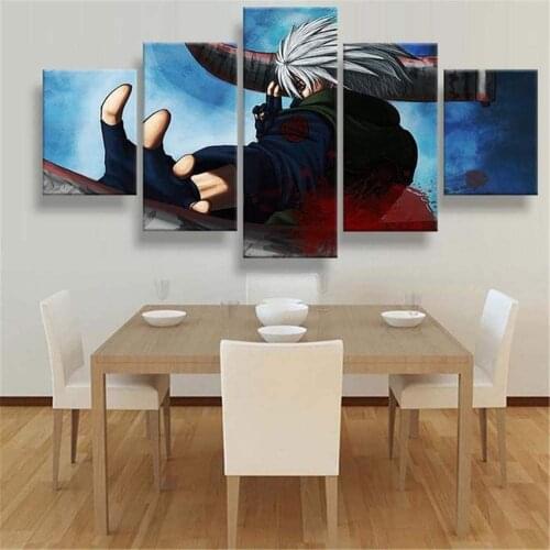 5 Piece Wall Art Canvas Anime Manga Prints Figure Ninja Pictures And Posters Home Decor Modern Living Room Decoration Paintings