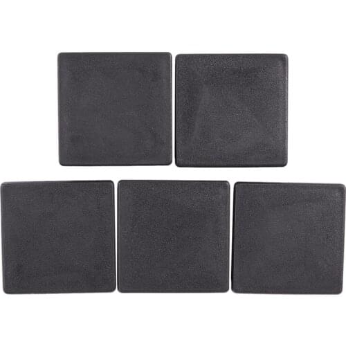 Square plastic plug cover protective caps for cables 60 mm x 60 mm 5 pieces