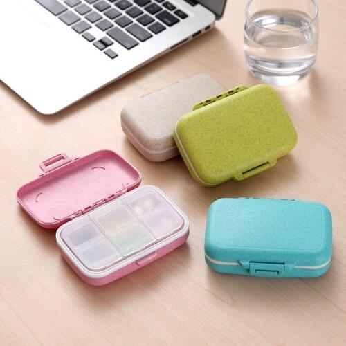 6 Grids Waterproof Medicine Pill Box For Storage Travel Pill Case Vitamins Container Plastic Box Capsules Organizer For Medicine