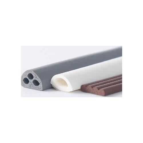9 x 2/4/6/8mm 6M Silicone Rubber Adhesive Seals Sliding Door Window Weatherstrip Cupboard Wardrobe Gasket Gray White Brown