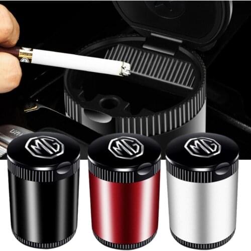 Car LED Ashtray Trash Can Storage Cup for MG 6 GS GT ZT 350 7 5 3 ZR 550 RX5 ZS HS TF Morris Garages Cigarette Holder Acessories