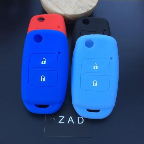 ZAD silicone car key cover case rubber key holder set fob for Changan CS75 EADO CS35 RAETON CS15 V3 V5 V7 2button remote key