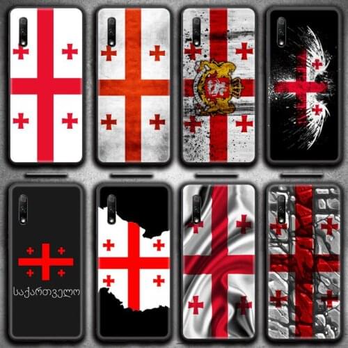 Georgia flag pattern Phone Case For Huawei Nova 6se 7 7pro 7se honor 7A 8A 7C 9C Play