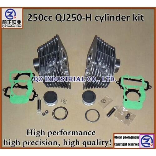 DHL or EMS free shipping good quality high performance for QIANGJIANG 250cc motorcycle QJ250-H cylinder kit