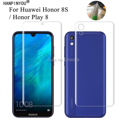 For Huawei Honor 8S / Honor Play 8 5.71" Soft TPU Front Back Full Cover Screen Protector Transparent Protective Film (Not Glass)