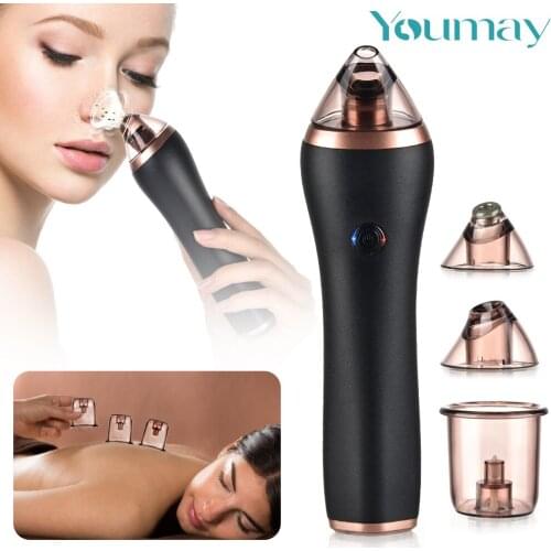 Youmay Electric Blackhead Remover Nose Face Blackhead Acne Vacuum Cleaner Pore Skin Care Tools Deep Cleansing Suction Machine
