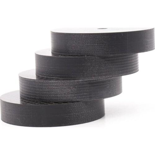 4pcs 25mm*5mm Carbon Fiber Speaker Spike Cone, Pad Isolation Base Feet HiFi cone
