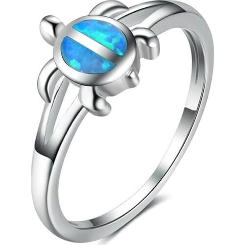 Classic Women Ring Fashion Turtle Alloy Silver Plated Ring Wedding Bands Accessories Jewelry For Female Best Gift