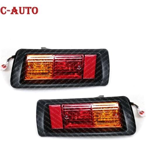 Left Right Rear Bumper Reflector Brake Light Warning Taillight Lamp For Toyota Land Cruise FJ90 1996 1997-2002 Parking Lights