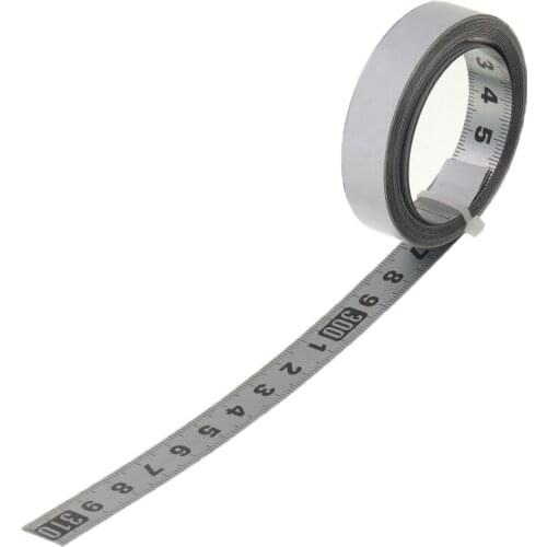 Stainless Steel Self Adhesive Tape Ruler Measure Inch&Metric Miter Saw Scale Measuring Ruler 1/2/3M For T-track Woodworking Tool