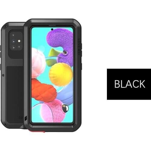 Original Love Mei Waterproof Shockproof Metal Aluminum Case Cover For Samsung Galaxy A51 Rugged Armor Cases For Samsung A51