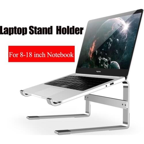 Laptop Stand Aluminum Desktop Holder For MacBook Portable Table Notebook Stand Support Cooling Pad Universal Laptop Holder Base