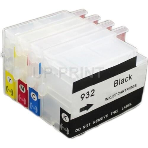 UP compatible for HP 932 XL 933 refillable ink cartridges for HP932 Officejet 6100 6600 6700 7110 7610 7612 7510 7512 printer