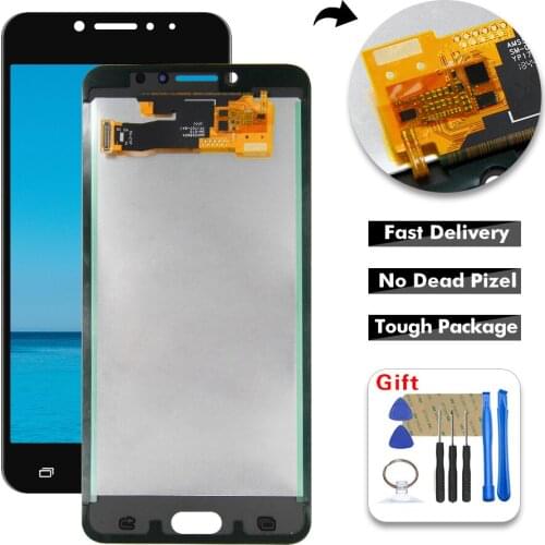 TFT / OLED For SAMSUNG Galaxy C7 Pro C7010 Lcd Display Touch Screen Digitizer Assembly Replacement