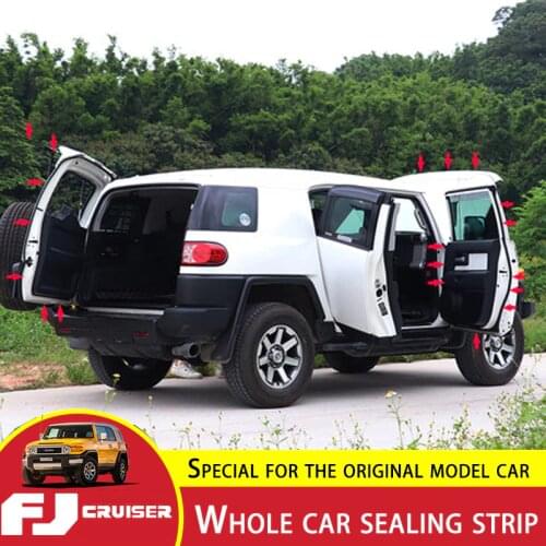 For Toyota FJ Cruiser Sealing Strip Window Seal FJ Door Seal Auto Soundproof Strip Full Car Sealing Strip Interior Accessories