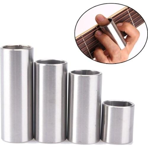 1PCS Stainless Steel Bakelite Guitar Finger Sleeve Guitar Slider Guitar Accessories Length 28 51 60 70 mm