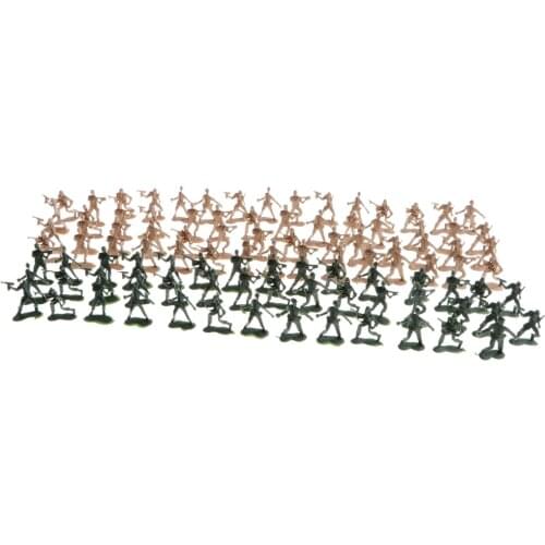 100 X Soldiers Toy Set, Model Figures for Children, Simulation Educational