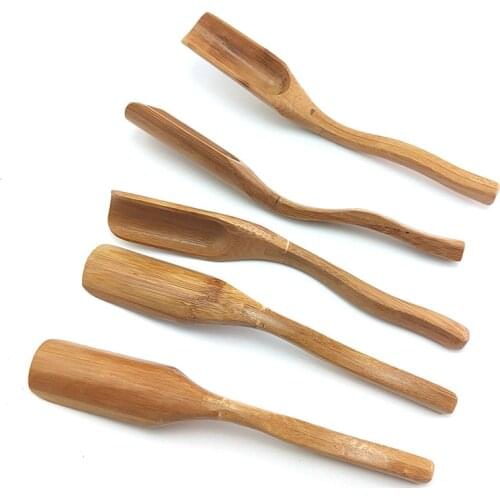 2pcs tea spoon drinking tea feeding tea pet Japanese style tea art bamboo natural tea spoon