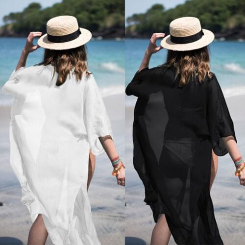 2019 Newest Fashion Hot Sexy Charming Wholesale Womens Bikini Cover Up Kaftan Beachwear Beach Short Dress Ladies Mini Dress