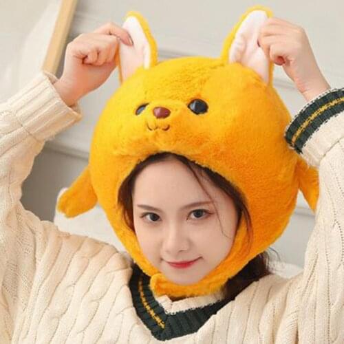 2021 Women Girls Kid Hats Cute Creative Kangaroo Shape Funny Cartoon Animal Hats for Gift Photography Props Gifts Keep Warm