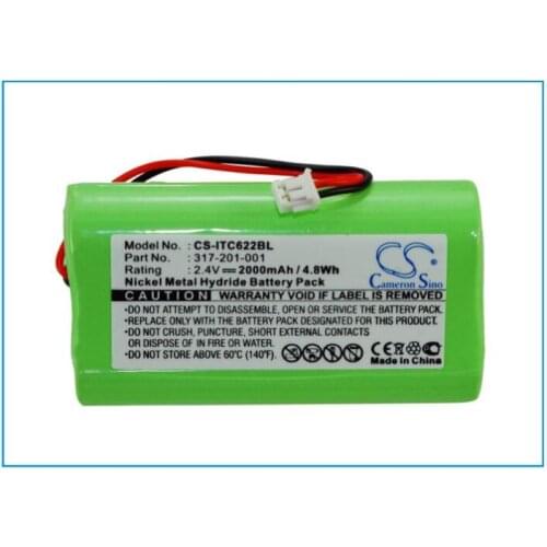 Cameron Sino 2000mAh battery for INTERMEC Norand 6210 6212 6220 317-201-001 BarCode, Scanner Battery