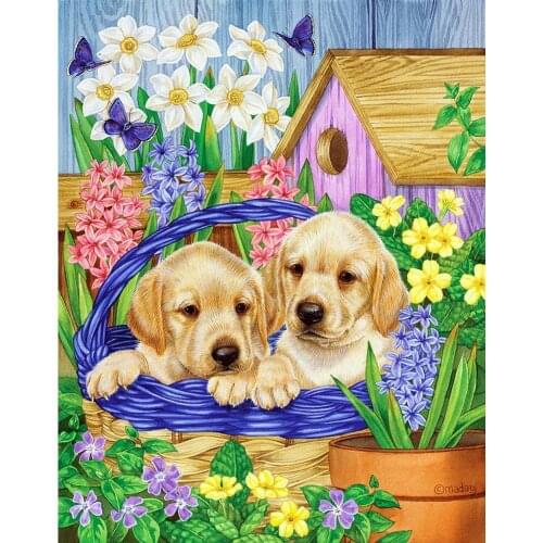DIY Diamond Painting Dogs Flower Animal Mosaic Embroidery Cross Stitch Crafts Home Decor diamond painting accessories