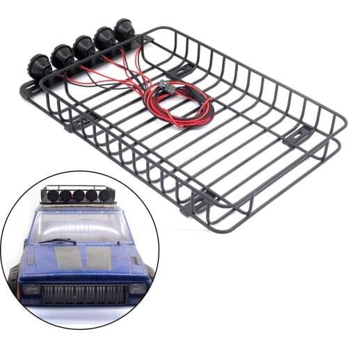RC Roof Luggage Tray,Luggage Rack for 1/10 RC Crawler Car SCX10,TRX4,D90,TF2 cc01 Vehicle Accessory