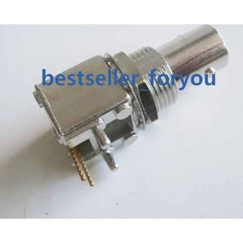 BNC female nut bulkhead handle deck mount solder cup RF connector Adapter BRASS