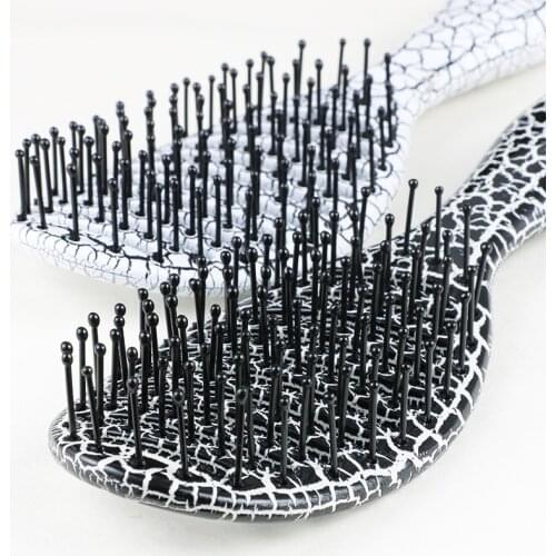 Black White Hairdressing Scalp Massager Hair Comb Styling Tools Health Length Anti-static Hair Brush Handcraft Hairbrush