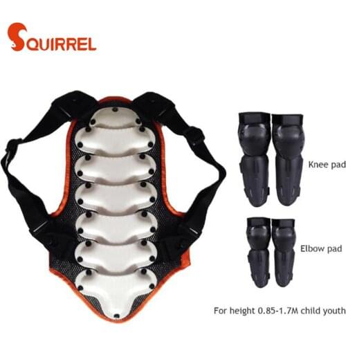 Kids Motocross waistcoat Vest Motorcycle Chest Back shoulder Armor Child Protective gear Racing Drop resistant Body armour