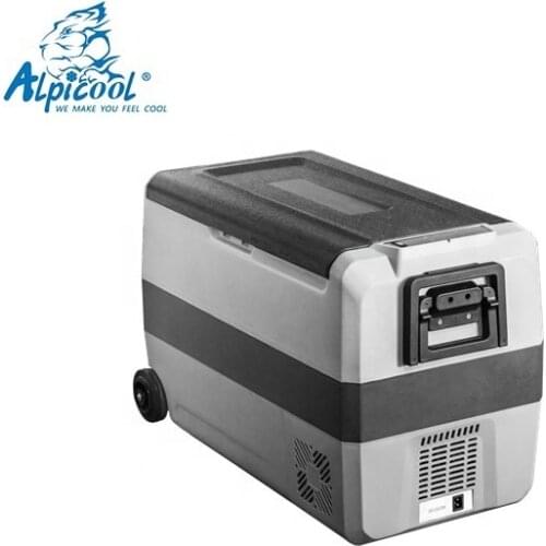 50L dual zone portable easy-carry light mini weight outdoor car fridge freezer
