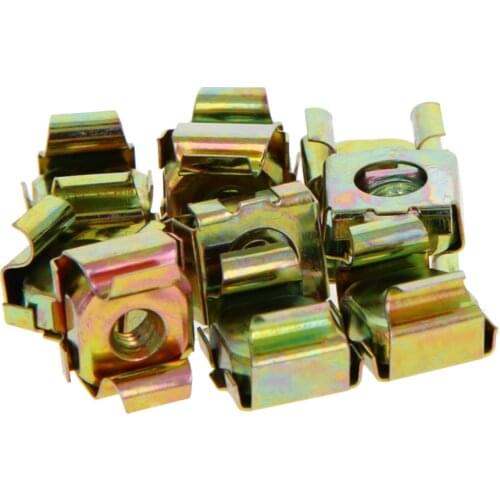 Mromax M4/5/6/8 Cage Nut Square Hole Captive Nut Fastener Screw Bolt Zinc Colorful Plated Stainless Steel Accessories