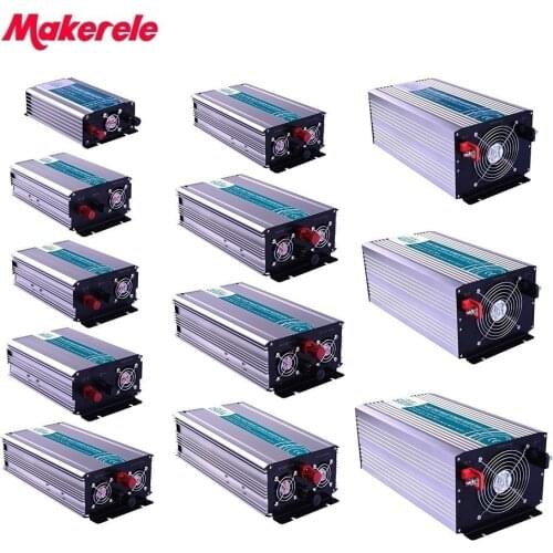 Pure Sine Wave Inverter 12v 220v Solar Power Off Grid 300W-5000W Universal or customize Socket 5V USB Output Cooling Fan