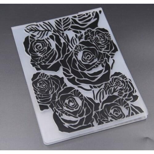 KLJUYP Rose Flower Plastic Embossing Folders for DIY Scrapbooking Paper Craft/Card Making Decoration Supplies 232