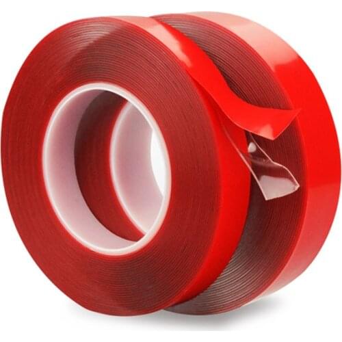 3M Red Double Sided Adhesive Tape Transparent Sticker For Opel Astra H J G K F Insignia Corsa D Vectra C Zafira For Mazda 5 6 3