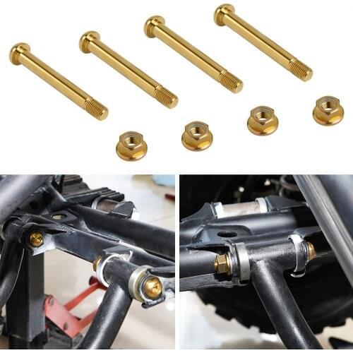 M10*P1.25 80mm Lower A-arm Bolts Screws Nuts For Yamaha GRIZZLY KODIAK RAPTOR 125 250 350 50 550 700 700R YFZ450 Titanium Alloy