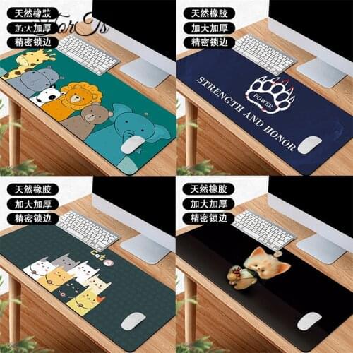 Cute Mouse Pad Comtuper Desk Mat Large XXL Mousepad Kawaii Gaming Accessoroes Laptop Gamer Keyboard MacBook Waterproof Maus Mat