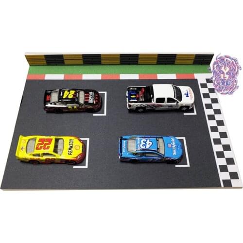 1/64 racing track scene model car decoration