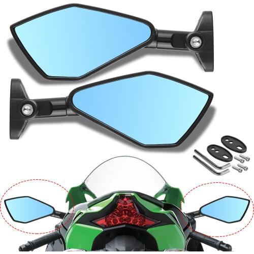 Universial Motorcycle Rearview Mirrors Black Side Mirrors Rear View Mirror Accessories for Moto Scooter street bike spots bike