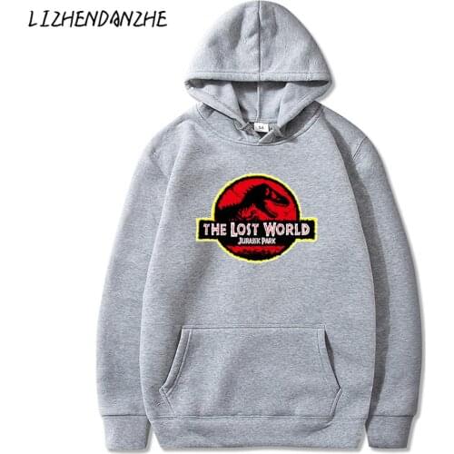 Jurassic Park The Lost World Brand Mens Hoodies Spring Autumn Male Casual Hoodies Sweatshirts Men and women Sweatshirt Tops