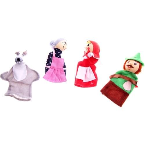 Akademiloji 4'lü Wooden Puppet Set