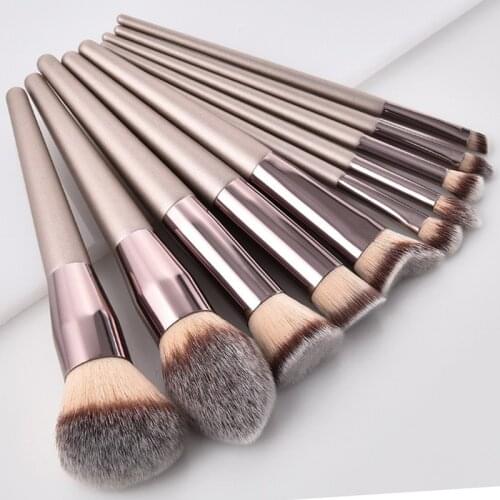 Makeup brushes Champagne Gold Set Eye Shadow Brush Loose Powder Brush Beauty Makeup brush Tools set