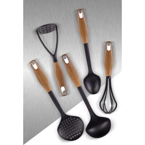 WOOD 5 PIECES BUCKET SET Kitchen Mother Presentation Tray Storage Container Plate Dust Cover Spice Bowl Jug Glass Bamboo Knife