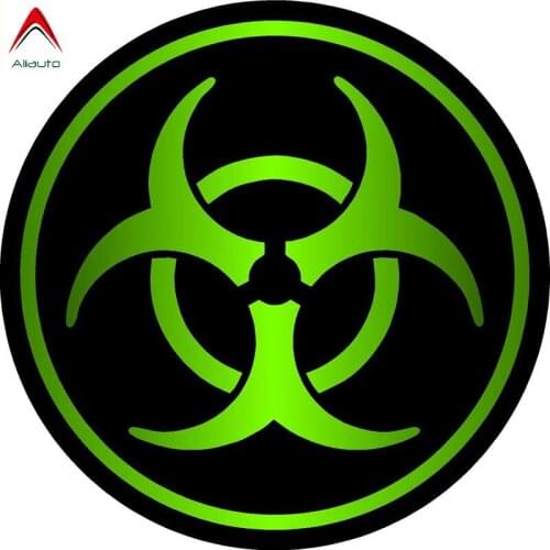 Aliauto Personality Creative Car Stickers Zombie Bio Hazard Bike Motorcycle Automobile Styling Reflective Anti-UV Decal,8cm*8cm