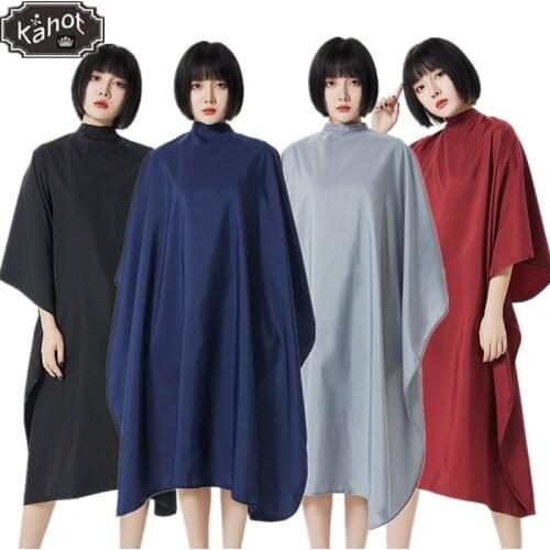 Hair Salon Profession Hair Stylist Haircut Shawl Hairdresser Cutting Hair Anti-Static Non-Stick Hair Button Apron Barber Cape