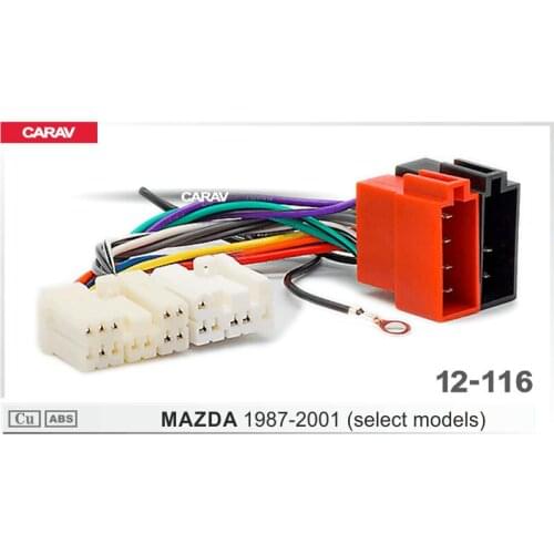 CARAV 12-116 ISO Radio Adapter for MAZDA 1987-2001 (select models) Wiring Harness Connector Lead Loom Cable Plug Adaptor Stereo