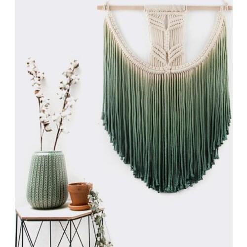 S10 55*45Cm Ins Nordic Bohemian Hand-woven Tapestry Creative Lace Large Wall Hanging Gradient Tapestry Decoration Tapis Salon