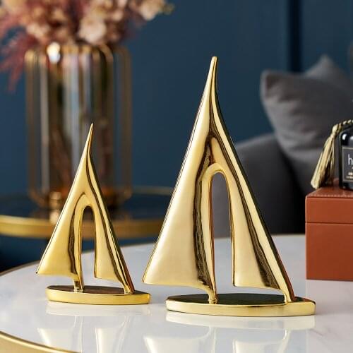 Home Decor Ship Figurines Modern Resin Statue Model Home Decoration Accessories Office Decor Desk Accessories Decoration Crafts