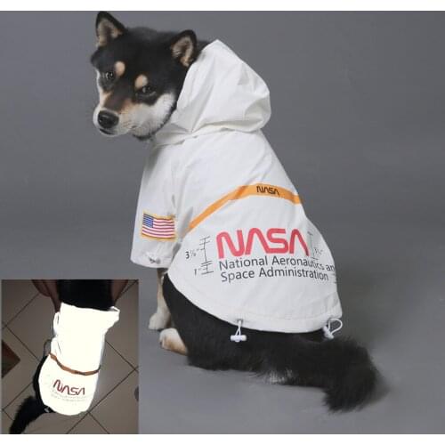 Pet Dog Raincoat Hooded Reflective Waterproof Jacket Fashion Outdoor Breathable corgi Puppy Rainwear дождевик для собак S-5XL