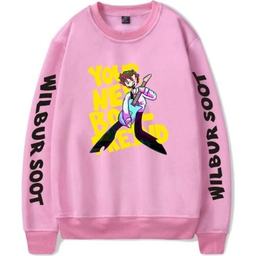 WAMNI Wilbur Soot Round Neck Sweatshirt Unisex Fashion Sweatshirt Pullover Harajuku Breathable Loose Hip Hop O-neck Cosplay Tops